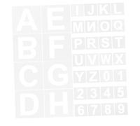 SOIMISS Lot De 72 Pochoirs Alphanumériques En Spray Pour Petites Lettres Réutilisables Pour L'Artisanat Pochoirs De Peinture En Spray Pour Alphabet
