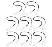 SOIMISS Lot de 8 Cordons Porte-badges Élastiques Extensibles Longs, pour Stylo, Stylet Tactile et Masque, Couleur Noire, Multiusage Bureau et Scolaire, Lanières Réglables Anti-perte