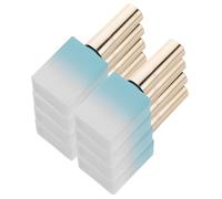 SOIMISS Lot de 8 Flacons de Vernis à Ongles en Verre 117 Ml Pinceau Intégré Bouteilles Vides Dégradé Bleu pour Nail Art et Soins des Ongles DIY Contenants Rechargeables pour Beauté et