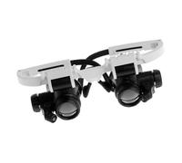 SOIMISS Loupe Binoculaire Tête avec LED Intégrée Lentilles Interchangeables pour Bijoux Réparations et Lecture Bandeau sans Batterie