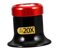 SOIMISS Lunettes à Bandeau Grossissantes 20x en Métal pour Bijoutier, Loupe Lumineuse Portable, Outil Précis pour Réparations Horlogères et Travaux Minutieux