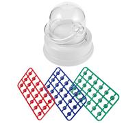 SOIMISS Machine à Boules de Loto électrique Mini Portable, Bingo Vibrant avec balles Multicolores, Jeu de Loto de Table Facile à Utiliser pour fêtes, Anniversaires et rassemblements familiaux