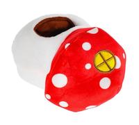 SOIMISS Maison pour Chinchillas Domestiques Cachette Délicate, Maison Décorative en Coton Rouge, Forme Champignon, pour Cochons d'Inde et Petits Animaux, Cage, Usage Quotidien