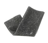 SOIMISS Manchon pour Poignée de Microphone sans Fil Noir en Plastique Robuste pour Animateurs en Divers Environnements Design Glamour en Strass