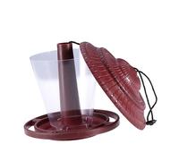 SOIMISS Mangeoire à Oiseaux Suspendue avec Toit pour Protection Extérieure Décor De Jardin pour Oiseaux