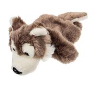 SOIMISS Marionnette Main Loup Peluche Grise Éducatif pour Garçon Fille Marionnette à Main pour Conte et Jeu Interactif Parent-garçon Fille Accessoire de Théâtre pour École et Maison