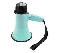 SOIMISS Mégaphone Portable Léger Vert Clair en Abs avec Recharge USB et Répétition Instantanée des Messages, Corps Ergonomique et Taille Compacte pour Rallyes et Guides Touristiques
