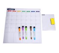 SOIMISS Mémot magnétique planificateur tableau blanc pour réfrigérateur tableau blanc pour frigo Carte d'effacement du réfrigérateur à sec