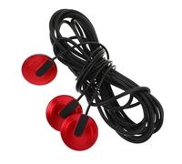 SOIMISS Micro Adhésif pour Guitare Acoustique Rouge Prise Jack 6,35 Mm, Capteur Passif Haute Sensibilité, Installation sans Perçage, Compatible Ukulélé et Kalimba, Accessoire