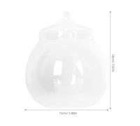 SOIMISS Micro Landscape Bottle with Lid Empty Glass Terrarium Container for DIY Moss Plants Creative Indoor Home Decor Smooth Surface Random Lid Style