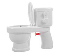 SOIMISS Mini Toilette Humoristique avec Mécanisme de Projection Eau de Prank Réaliste pour Décoration de Bureau et Blagues pour Adultes
