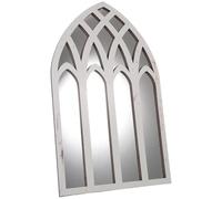 SOIMISS Miroir Vitré Décoratif Style Ferme Arqué Miroir Fenêtre pour Décoration Murale Vintage Petit