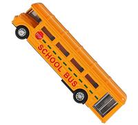 SOIMISS Modèle de Bus Scolaire Créatif pour Garçons et Filles Décor Maison Éducatif et Pratique pour Garçon Fille Orange