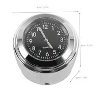 SOIMISS Montre Guidon Alliage Aluminium Horloge Étanche et Résistante Affichage Température Intégré Monture Sécurisée pour Types de