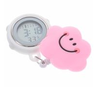 SOIMISS Montre Infirmière à Clip en Silicone, Affichage Numérique Date Et Jour, Rose, Légère Et Pratique pour Étudiantes Et Professionnels De Santé