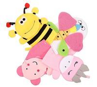SOIMISS Moufles de Bain pour Garçon et Filles 4pcs en Coton Composite Légers Design Cartoon Unique pour Bain Exfoliant Doux pour Corps et Cou Plusieurs styles