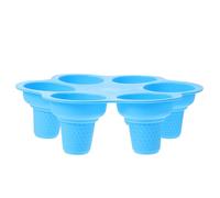 SOIMISS Moule à Glace en Silicone 6 Cavités Bleu Moule à Sucettes Glacées d'Été Réutilisable Flexible et Sain pour Préparation Maison pour Bâtonnets Glacés et Sorbets