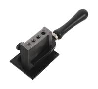 SOIMISS Moule à Lingots Métallique Petit Format pour Fusion et Moulage de Métaux, Bac à Huile Cylindrique Réversible en Acier avec Poignée Bois, Adapté la Fabrication et Affinage du Fer