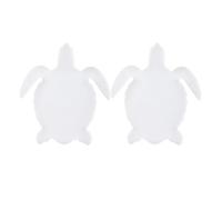 SOIMISS Moule en Silicone Transparent pour sous-Verres Tortue Marine Flexible 2 Pièces Modèle DIY pour Résine Époxy Création Artisanale D’Animaux Marins Loisirs Créatifs