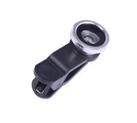 SOIMISS Objectif Fisheye Smartphone avec Clip Argenté Lentille Macro et Grand Angle pour Photos Claires et Détails Précis