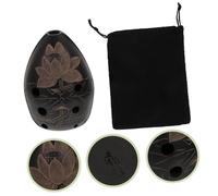 SOIMISS Ocarina Poterie Portable Forme de Poire pour Débutants Instrument de Musique Chinois Noir Surface Lisse et Résistante Facile à Apprendre Couleur Aléatoire Couleur Aléatoire