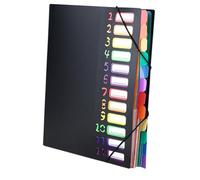 SOIMISS Organisateur de Documents Multi-couches Trieur de Dossiers Portable pour Bureau et Étude Pochette Plastique Classeur pour Rangement