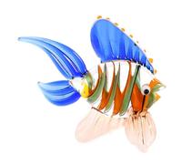 SOIMISS Ornement Poisson en Verre Coloré Décor Intérieur Bureau Motif Animaux Marins Décoration Marine Présent