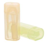 SOIMISS Outil de Retrait et D'insertion de Lentilles de Contact Souples - Kit 2 Pièces avec Pince à Embout Souple et Applicateur Ventouse - Accessoires Hygiéniques Jaunes et Verts