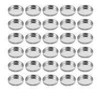 SOIMISS Palette de Maquillage Vide Ronde 30 Godets 26X5 MM en Métal Recharge pour Fards à Paupières et Blush Boîte de Remplacement Compacte Rechargeable pour Voyage et Usage Quotidien