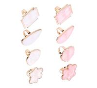 SOIMISS Palette De Nail Art En Résine 8 Pièces Taille Moyenne Plateau De Mélange Pour Vernis à Ongles Femmes Artistes Nail Art Salon Manucure