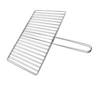 SOIMISS Panier à Griller en Acier Inoxydable Épais avec Poignée Ergonomique, Panier Vertical Robuste pour Barbecue, pour Poissons, Crevettes et Légumes en Extérieur