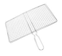SOIMISS Panier Barbecue Acier Inoxydable Panier Grill Poisson et Fruits de Mer pour Camping Pique- et Barbecue Extérieur Maille Antidérapante pour Cuisson Uniforme