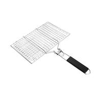 SOIMISS Panier de Grillade Barbecue Acier Inoxydable Rack Pliable et Amovible pour Barbecue Plein Air et Durable pour Camping