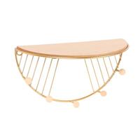 SOIMISS Panier de Rangement Mural Métallique Crochets Support Suspendu Multifonction pour Clés Étagère Décorative Design Créatif Cuisine et Salon pour Organiser Votre Espace