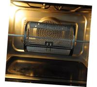 SOIMISS Panier Rotatif Acier Inoxydable Panier Grillade Cylindrique pour Rôtissoire Cuisson Uniforme Barbecue Compatible Four et Friteuse Air Fryer