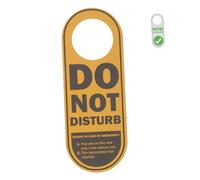 SOIMISS Panneau de Porte PVC Double Face Do Not Disturb à Leau pour Bureau et Suspendu avec Crochet Signalisation Dérangement Anglais