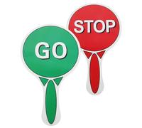 SOIMISS Panneau de Signalisation Portatif Éducatif pour Sécurité Routière Garçon Fille Jeu Pédagogique Interactif avec Stop et Feu Vert Tableau de Jugement Manuel pour Activités Scolaires