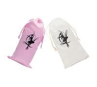SOIMISS Paquet de Ballet pour Filles à Cordon de Serrage en Satin et Toile Blanche, Souple et Flexible, Paquet de Transport pour Chaussures de Danse Classique, Pochette de Rangement