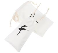 SOIMISS Paquet de Rangement pour Chaussures de Ballet Paquet Pratiques et Portables en Toile Cordon, Lot de 4 pour Accessoires de Danseuse Lors des Répétitions