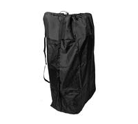 SOIMISS Paquet de Rangement pour Poussette Noir en Nylon Fermeture à Cordon Verrouillable et Bretelles, Protection pour Voyages en Avion et Déplacements