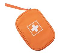 SOIMISS Paquet Médical Portable Orange Petit Format avec Poignée Trousse de Imperméable Paquet de Rangement pour Remède et Équipement d'Urgence Voyage et Activités en Plein Air