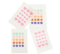 SOIMISS Patchs Hydrocolloïdes Anti-Boutons Mini 40 Pièces Colorés Formes Étoiles et Cœurs Autocollants Remplaçables Invisibles pour Visage Ciblé Pores Gras Nez Front et Menton