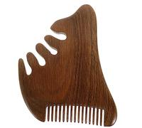 SOIMISS Peigne de Massage de Santal Peigne Triangulaire Relaxant avec Dents Fines et Larges pour Coiffure et Massage Du pour
