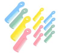 SOIMISS Peigne pour Petite Fille 16 Pièces Couleurs Acidulées Mini-Peigne Rond à Embouts Arrondis en Plastique Léger Portable pour Soin Doux du Cuir Chevelu et Coiffage Facile en Voyage