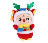 SOIMISS Peluche Dragon Chinois Style Costume Traditionnel Jouet Suspendu Amulette pour Nouvel an Offrande Cadeau Famille Et Amis