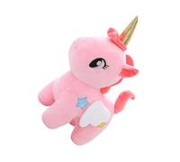 SOIMISS Peluche Licorne Dessin Animé 25 Cm sans Corne Rose, Coussin Doudou Moelleux Coton PP, Peluche Fille pour Décoration Anniversaire et Confort Maison