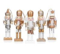 SOIMISS Pendentif Casse-Noisette De NoëL en Bois 13 Pouces DéCoration Suspendue PoupéE Brillante pour Maison Bureau FêTe Cadeau