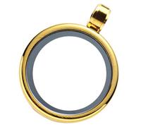 SOIMISS Pendentif Locket Photo Inoxydable Ouvert DIY Breloque Charm Rond Double Face Accessoire Collier Résistant et Stable pour Bijoux Personnalisés