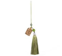 SOIMISS Pendentif Porte-clés Sculpté Boîte Aromathérapie Suspendue Légère Décoration DIY pour et Téléphone Charme Artisanal Unique Couleur Marron