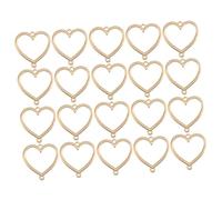 SOIMISS Pendentifs en Alliage Couleur Or Mat 20 Pièces de Cœur Baroque Ajouré Accessoires DIY pour Création de Bijoux Breloques Compatibles Colliers Boucles D’Oreilles et Porte-Clés